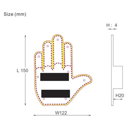 GestuGlow - Led Hand Sign